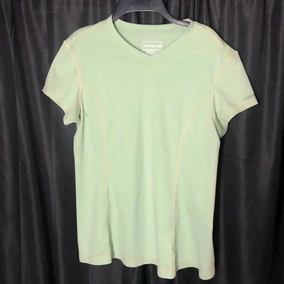 Merrell Green V‎ Neck Opti Wick M - Picture 1 of 4